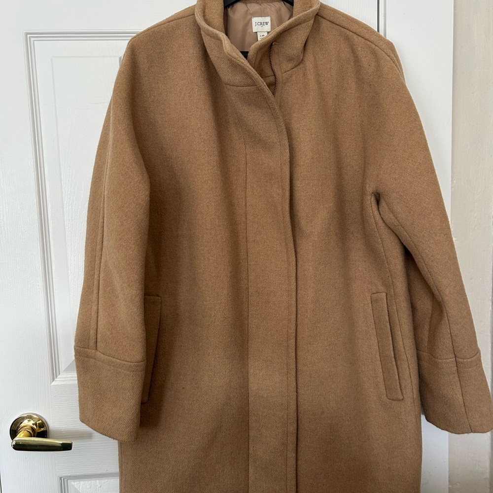 J. Crew Tan Wool Overcoat